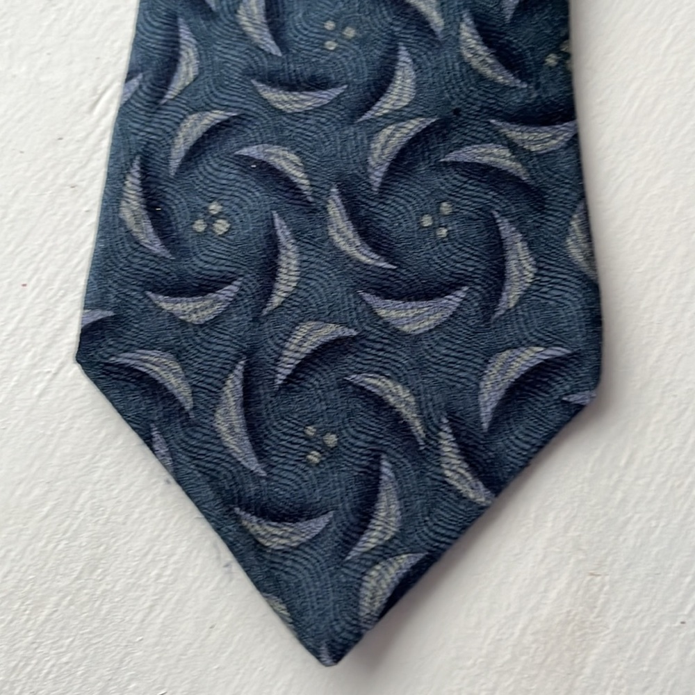 Louis Roth Men's Vintage Geometric Circle Silk Tie